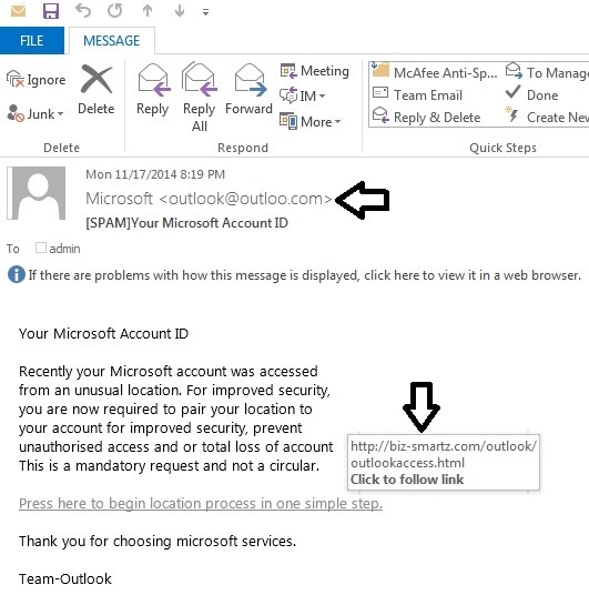 emails scam